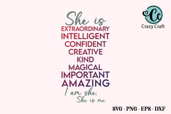 A Design Review: She is Extraordinary Intelligent SVG