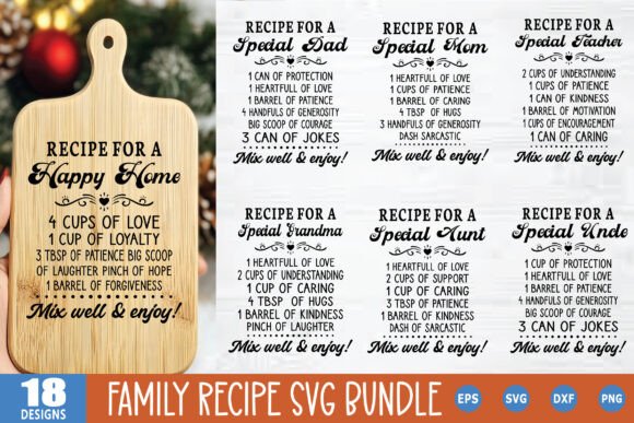 A Family Recipe SVG Bundle Review for Craft Graphics