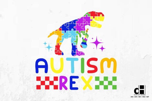 Autism Rex: A Graphics Asset for Crafts and Awareness