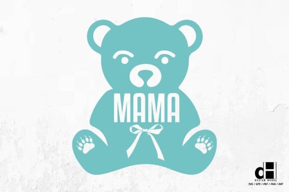 Bear Mama Mother's Day Graphics for Crafts & Branding