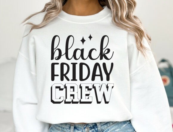 Black Friday Crew: A Graphic Asset for Seasonal Crafts