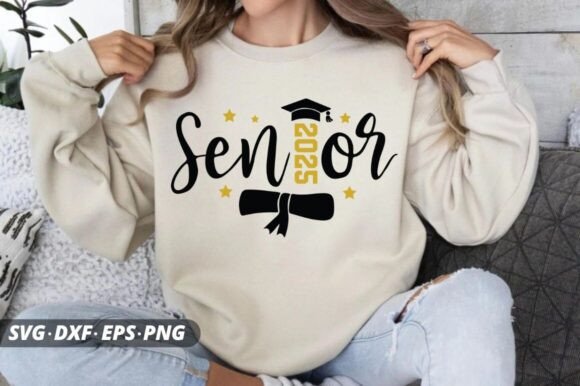 Crafting Elegance with the Senior 2025-SVG Graphics Asset