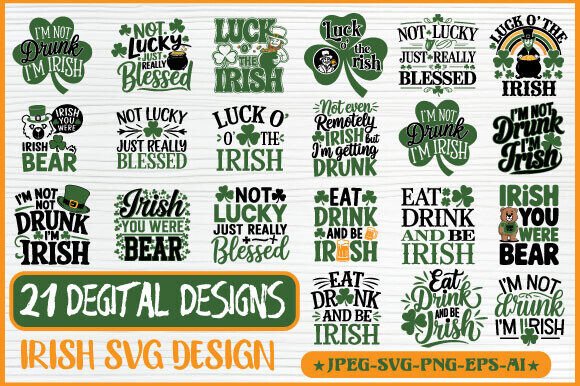 Crafting Irish Spirit: A Crafter's Review of this Graphics Bundle