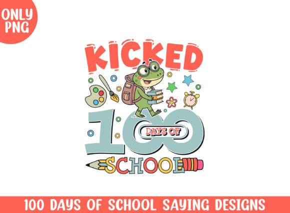 Cute Frog Graphics for Crafting 100 Days of School Designs