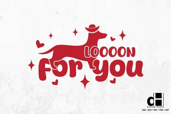 Design Review: Valentine Dachshund Graphics for Crafts & Branding