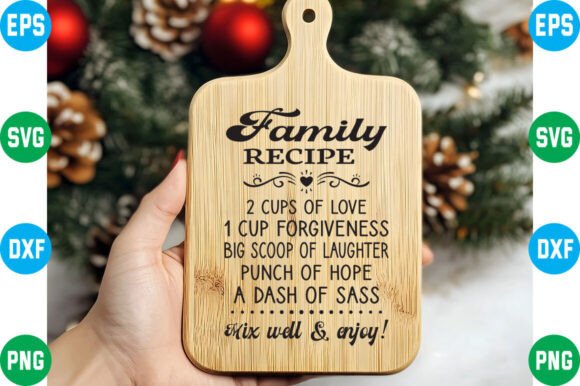 Family Recipe SVG: A Craft Graphics Asset for Everyday Celebrations