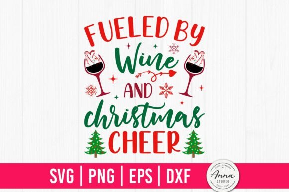 Fueled by Wine and Christmas Cheer: A Graphic Asset for Crafts