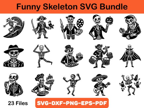 Funny Skeleton Graphics: A Crafts Asset Review