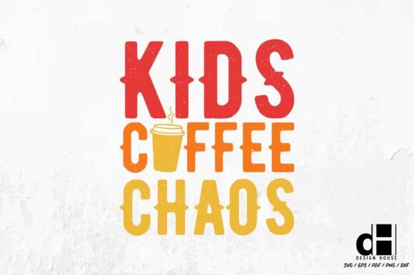 Kids Coffee Chaos: A Playful Graphic for Craft Businesses