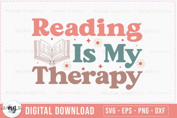 Reviewing a Reading Therapy SVG Graphic Design Asset